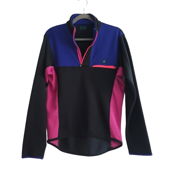 VTG Nike ACG 90s Women Medium Colorblock Quarter Zip Jacket Pullover - Picture 1 of 8